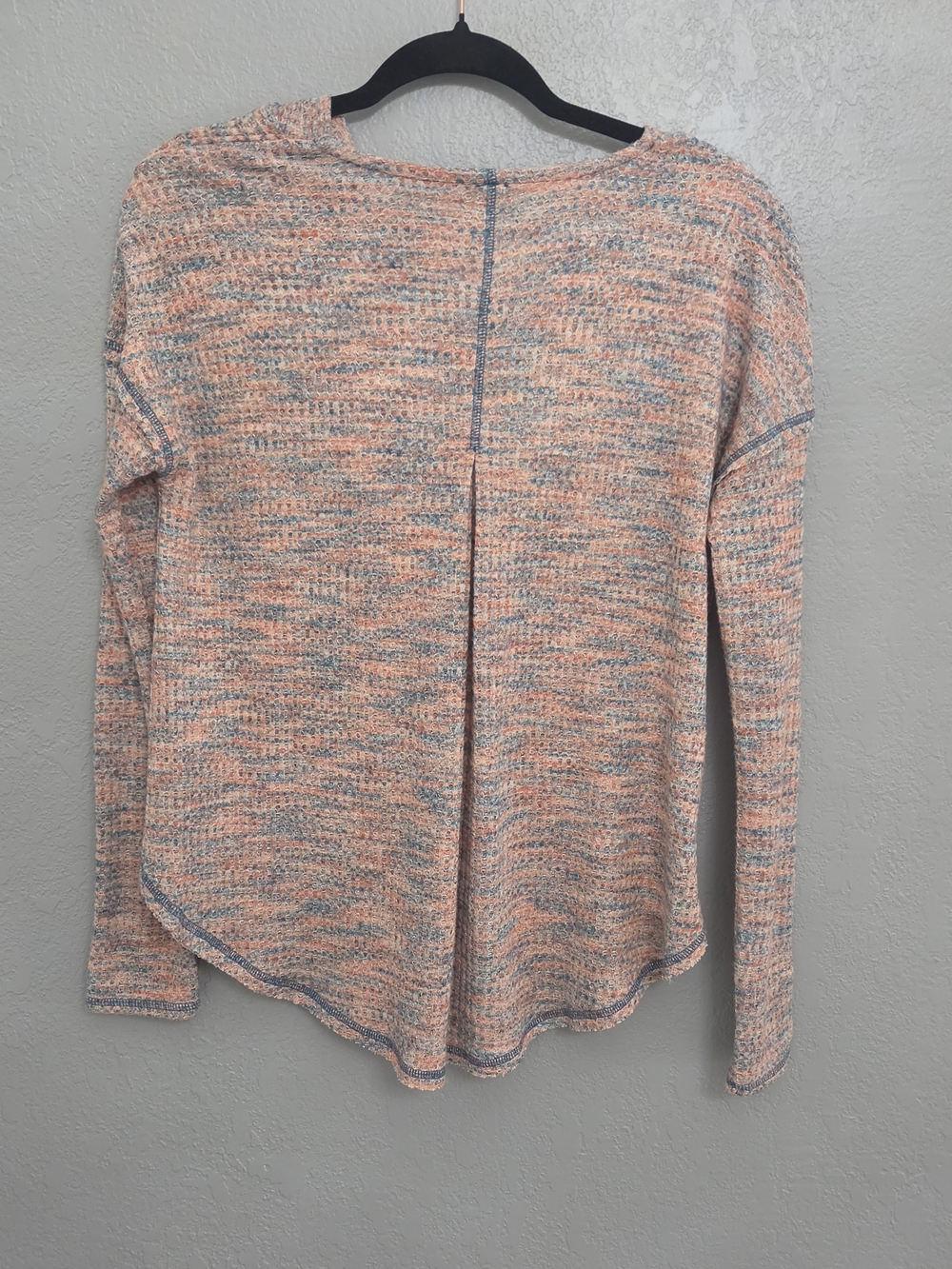 NWT Free People Peach & Blue Heather Cowl Pullover(xs) - Picture 7 of 9